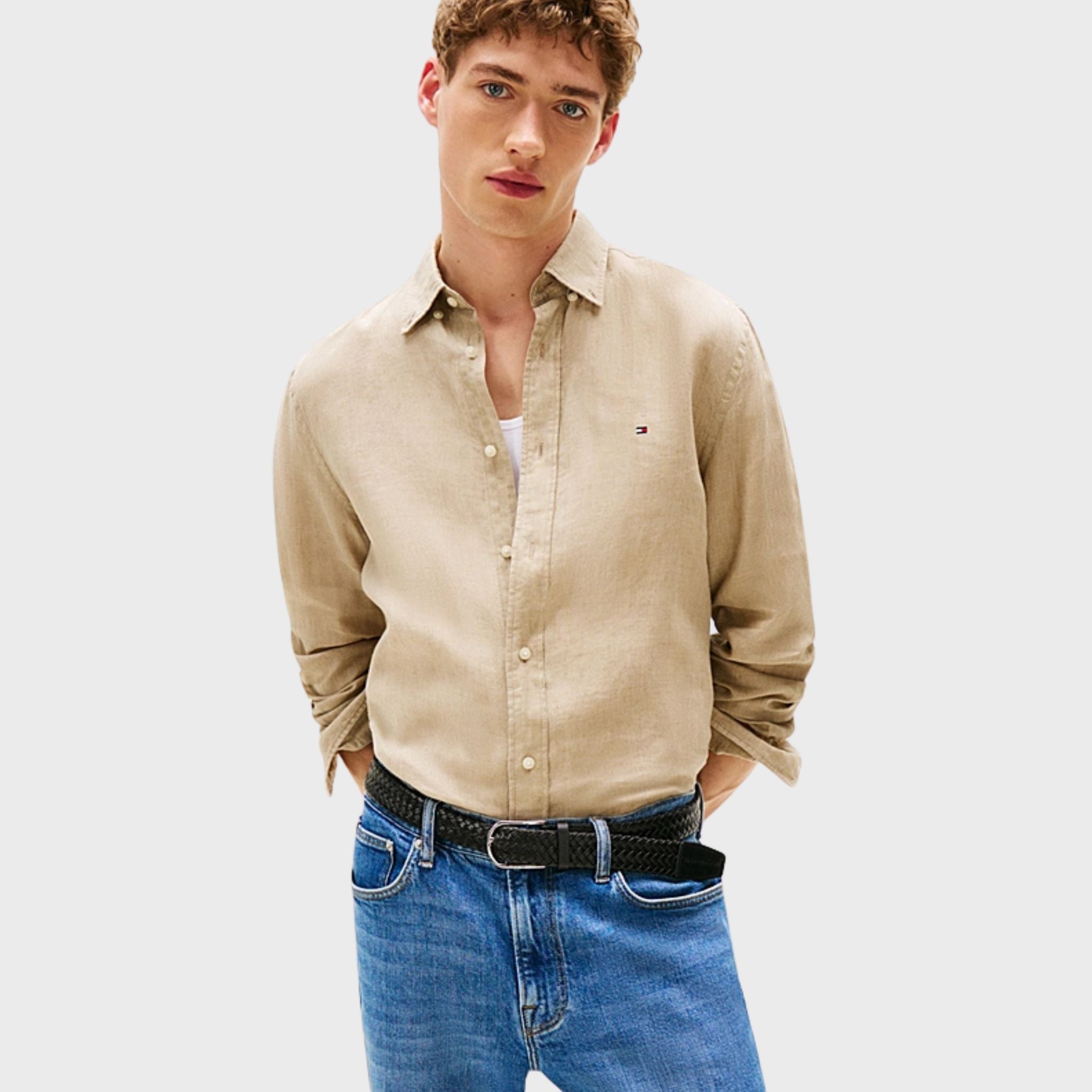 CAMICIA Beige Tommy Hilfiger