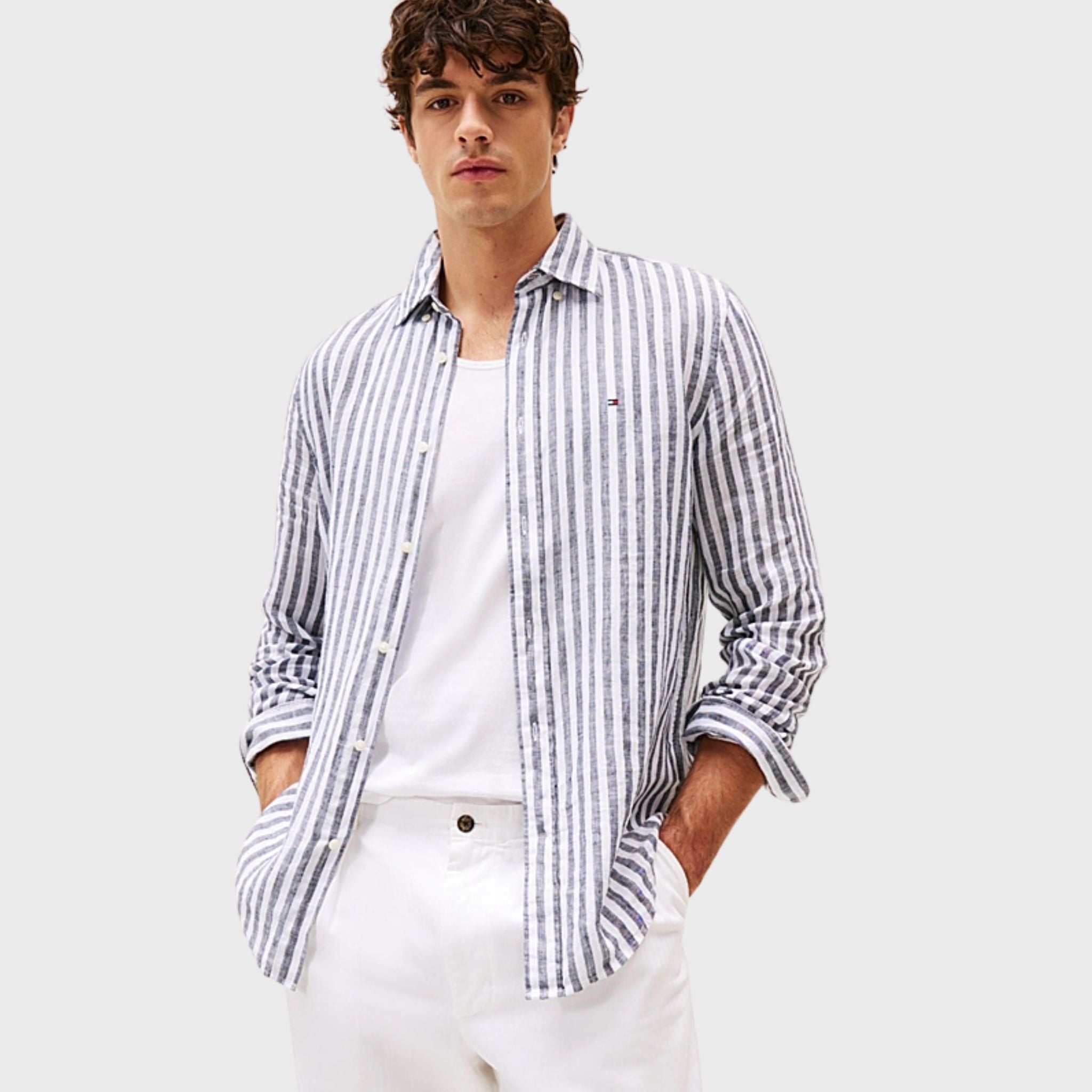CAMICIA Blu/bianco Tommy Hilfiger