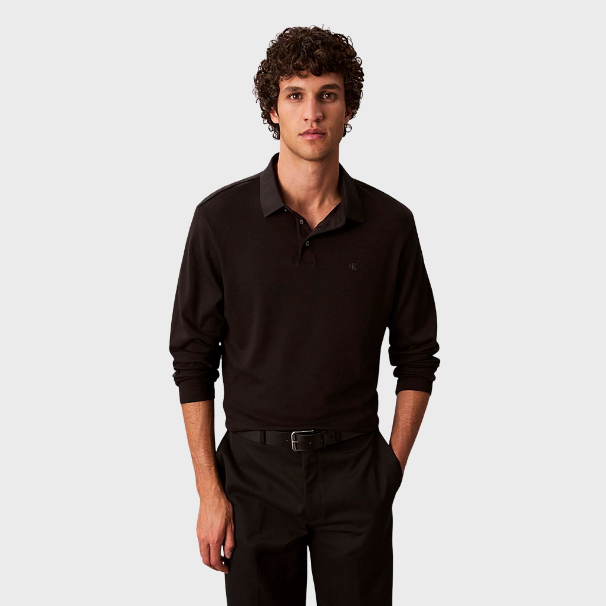 POLO M/L Nero Calvin Klein