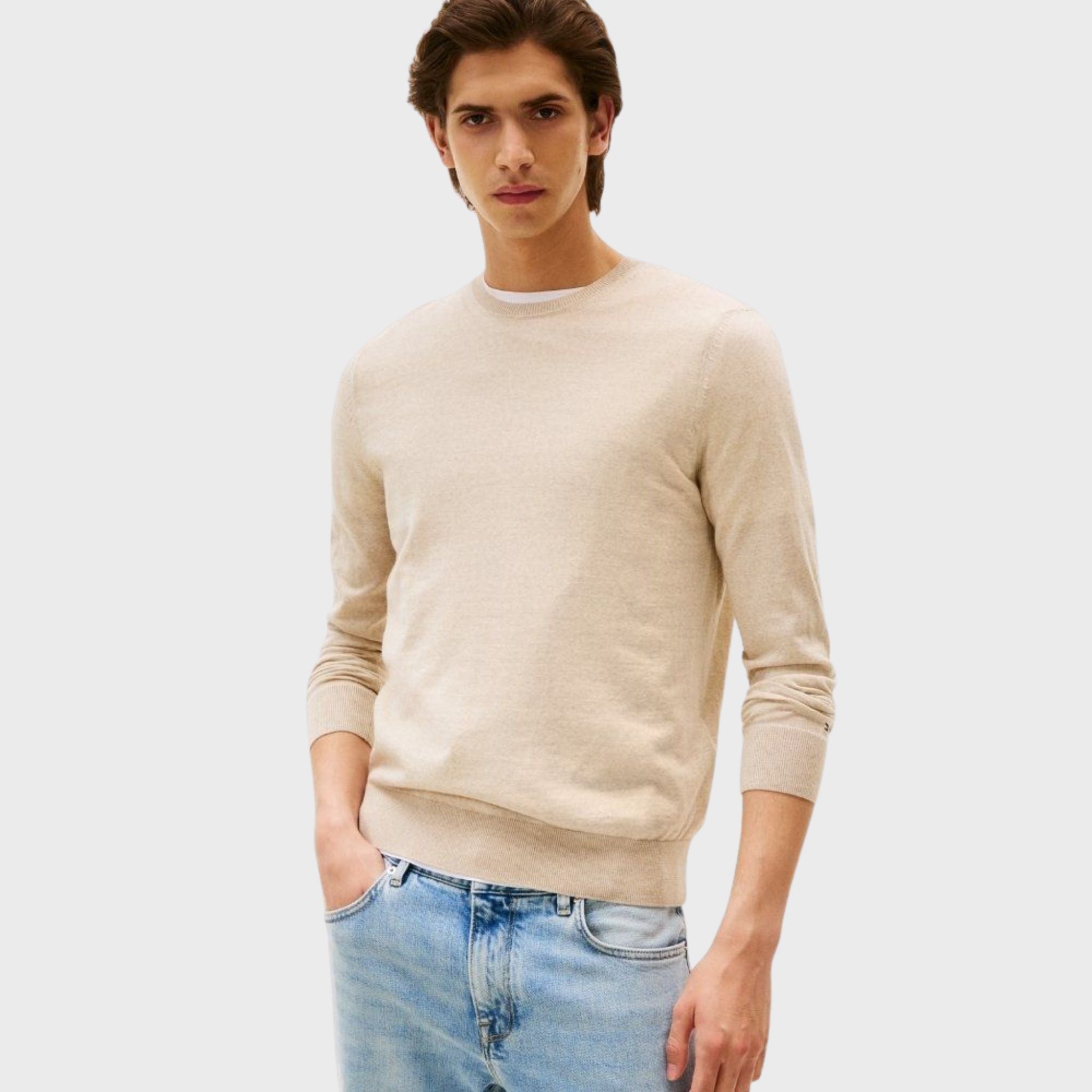 MAGLIA Bianco Latte Tommy Hilfiger