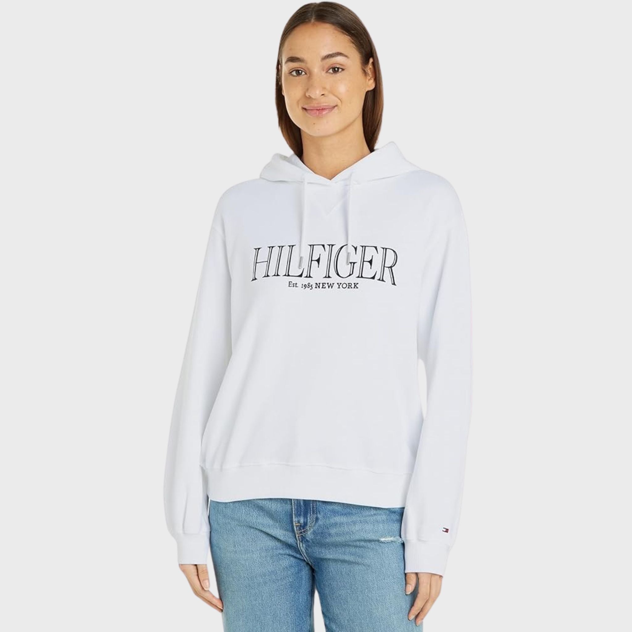 FELPA Bianco Tommy Hilfiger