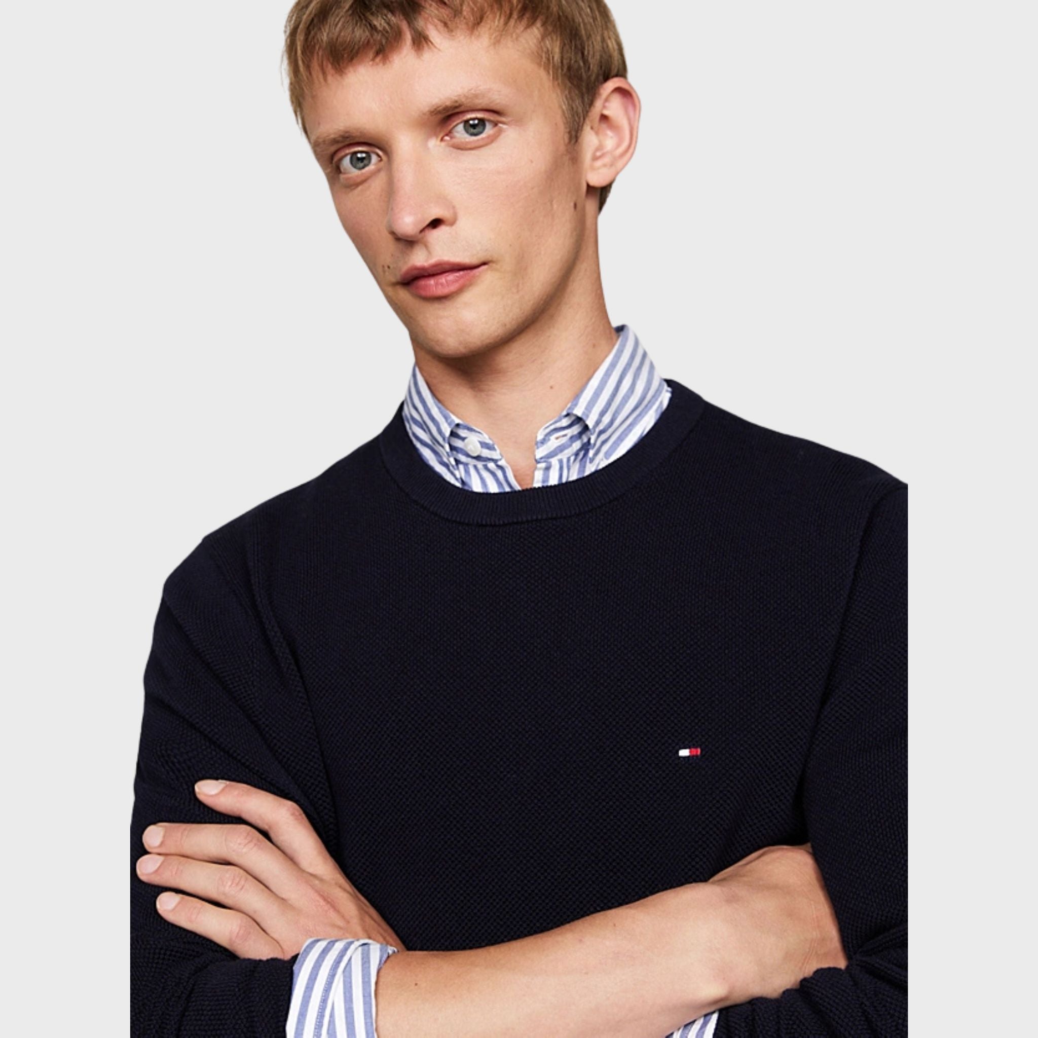 MAGLIA Blu Tommy Hilfiger