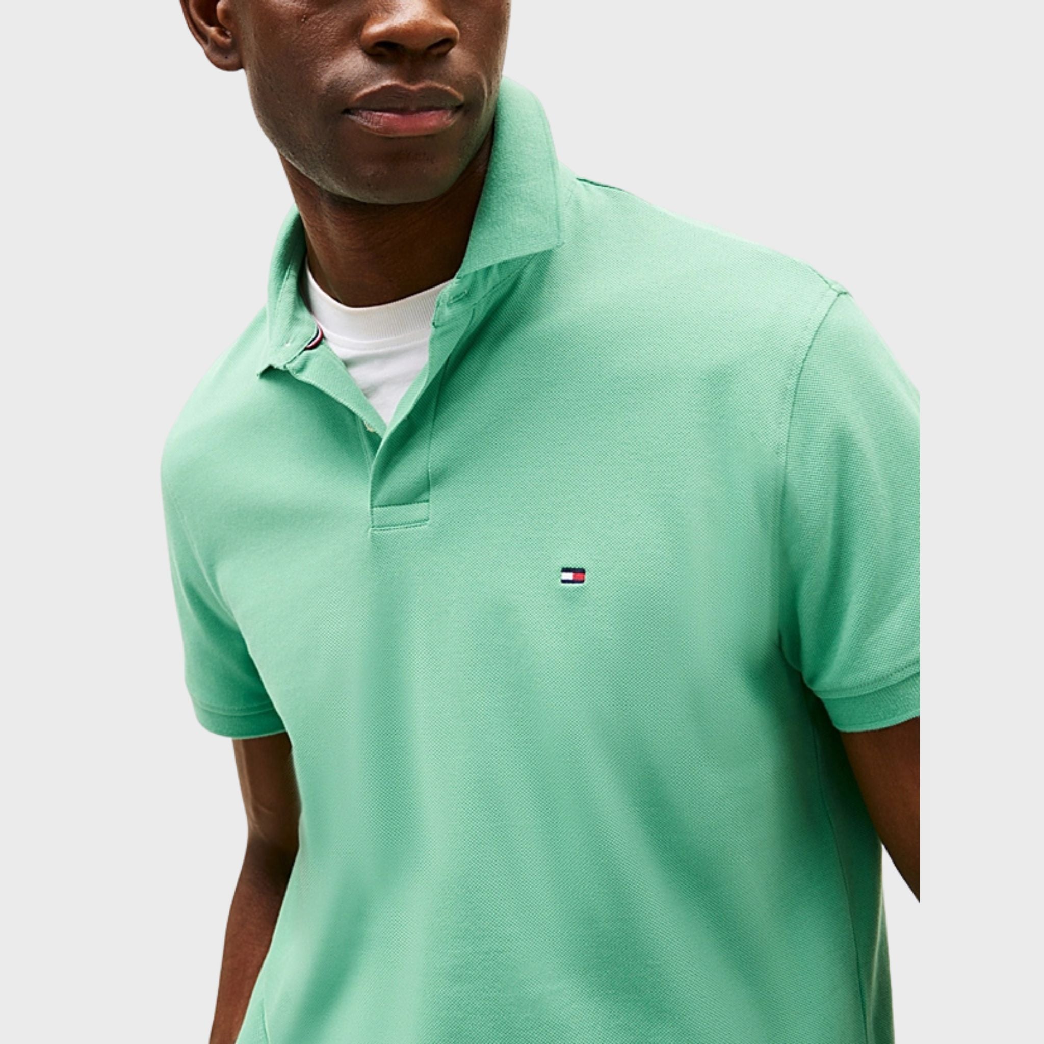 POLO UOMO Verde Menta Tommy Hilfiger