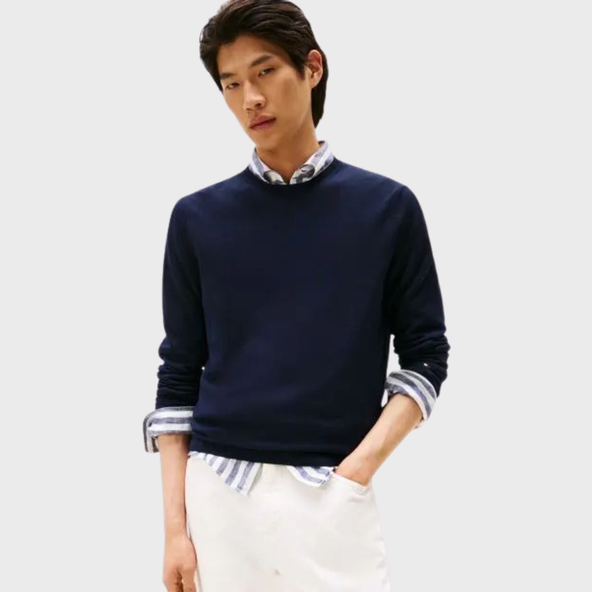 MAGLIA Blu Tommy Hilfiger