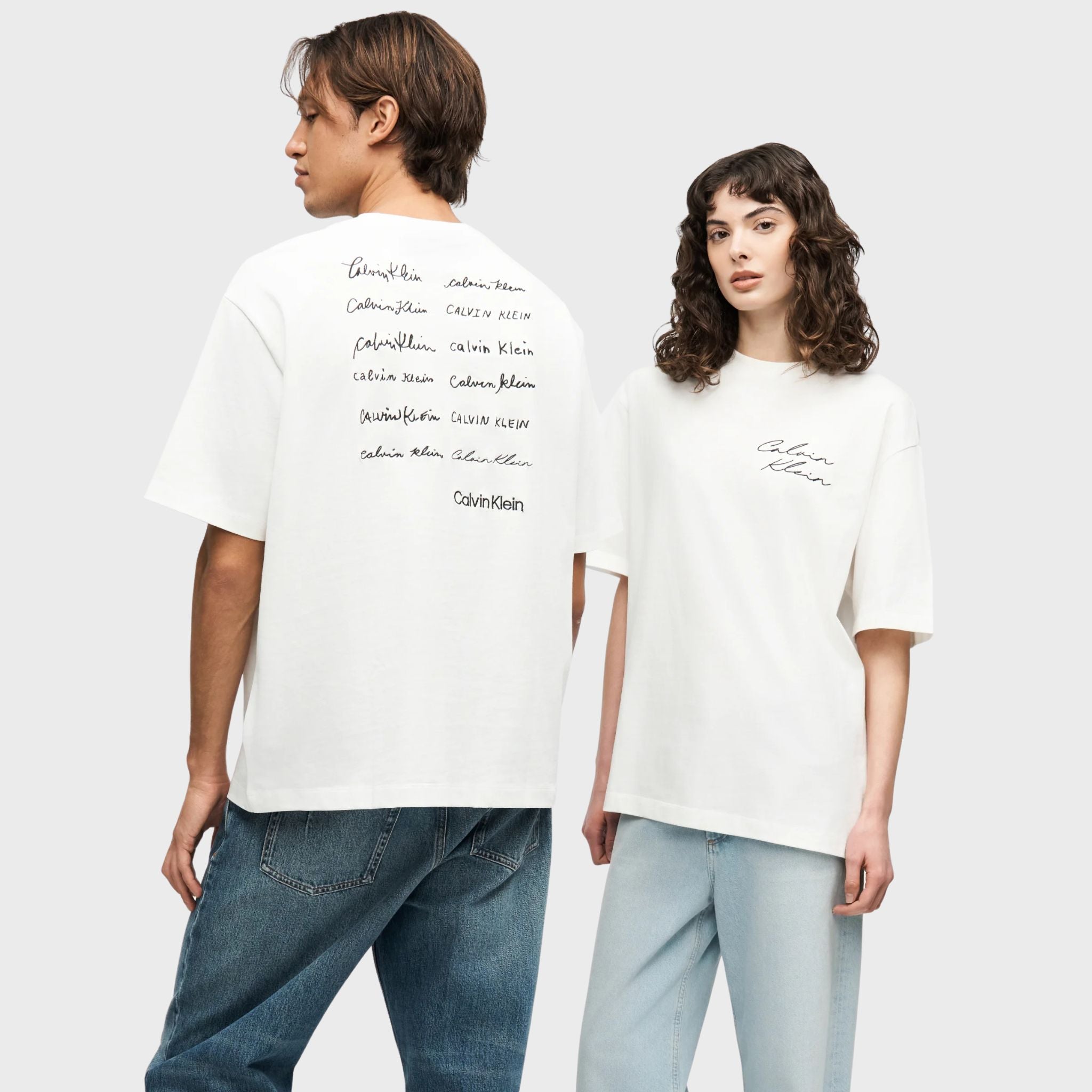T-SHIRT Bianco Calvin Jeans