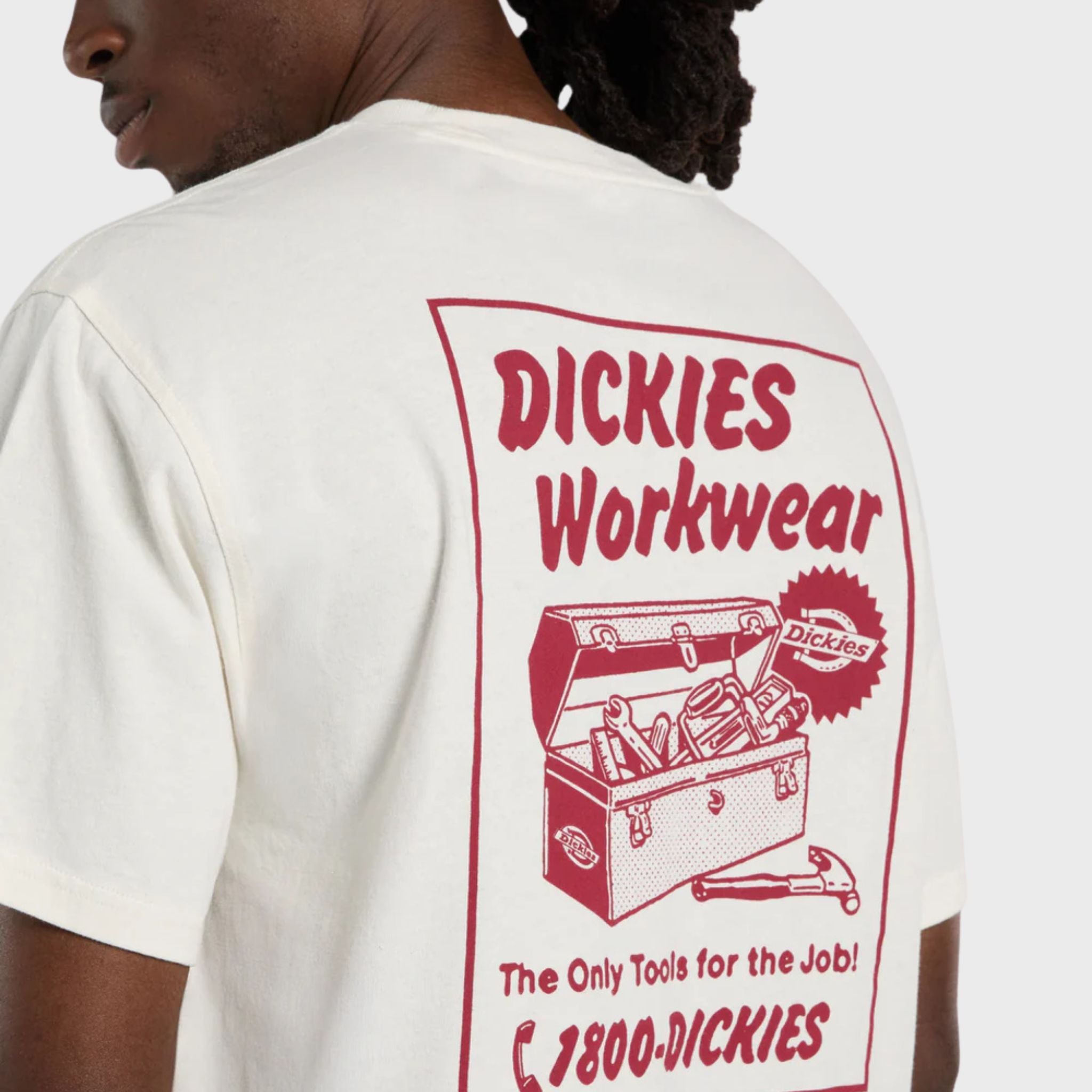 T-SHIRT Bianco Panna Dickies