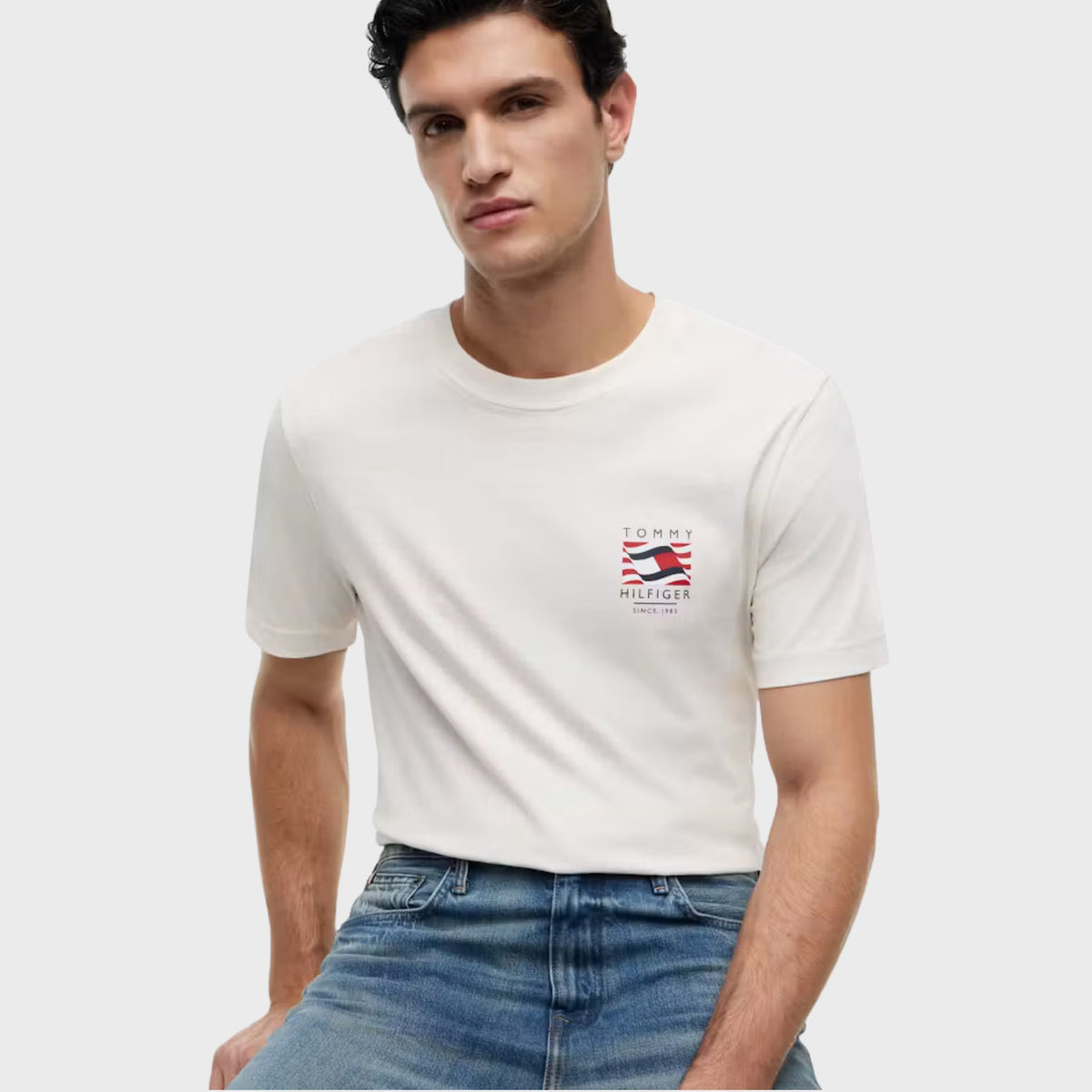 T-SHIRT Avorio Tommy Hilfiger