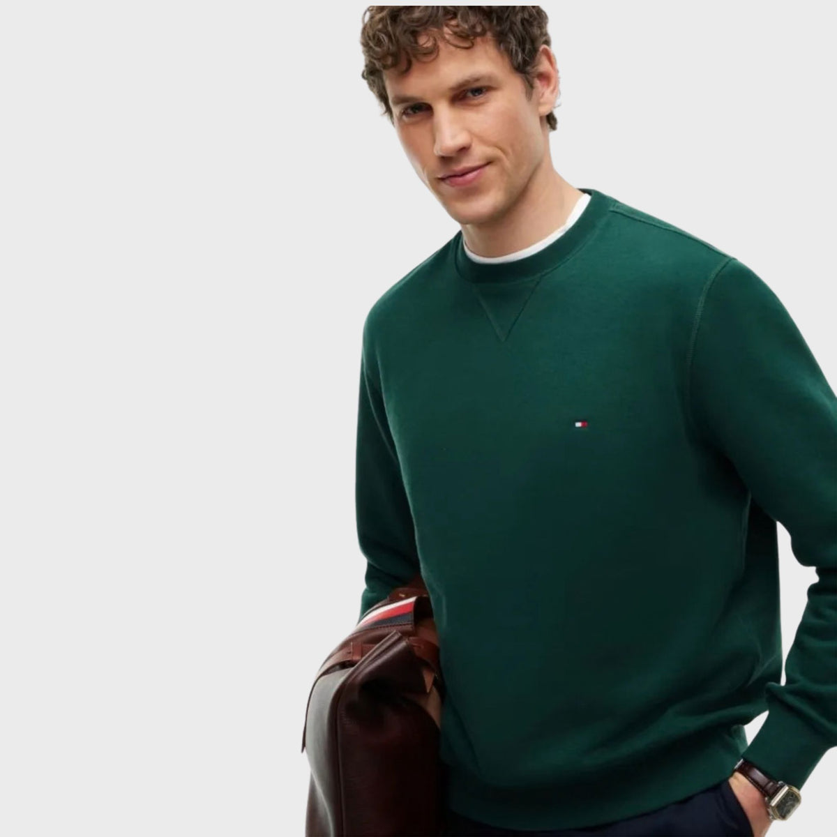 FELPA Verde Tommy Hilfiger