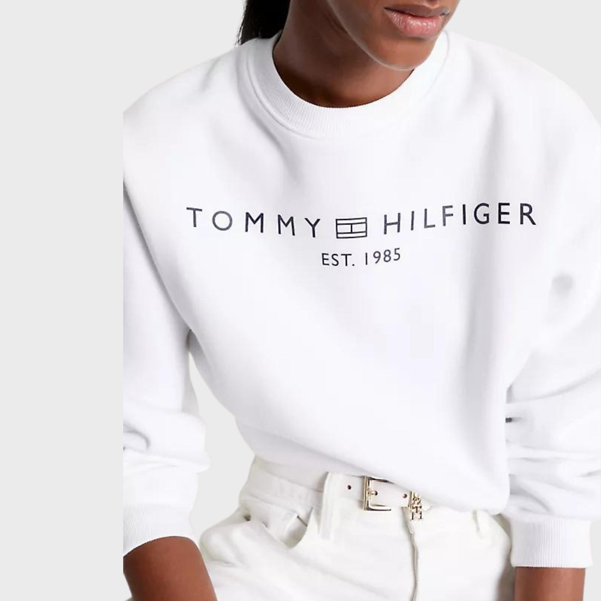 FELPA Bianco  Tommy Hilfiger