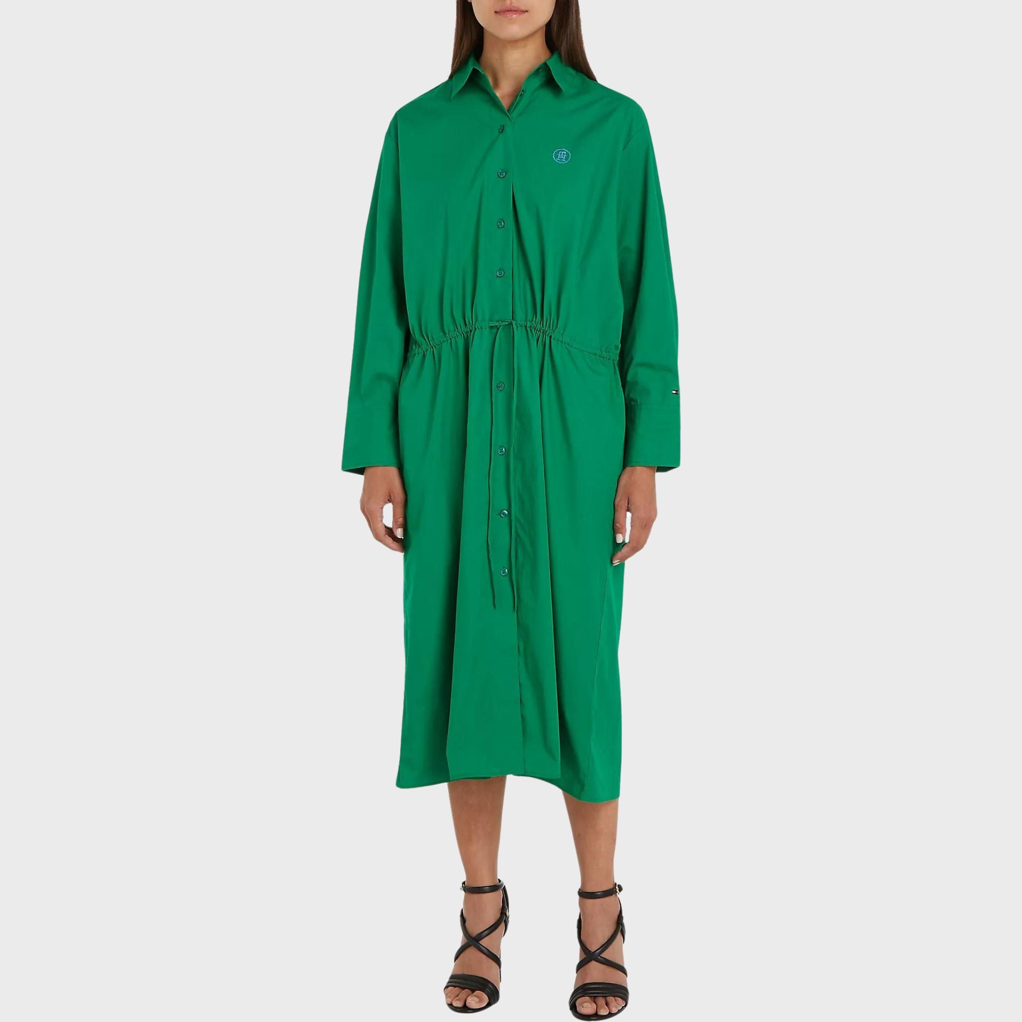 TOMMY HILFIGER - Olympic Green Dress | Blessed Italy TOMMY HILFIGER - Olympic Green Dress | Blessed Italy