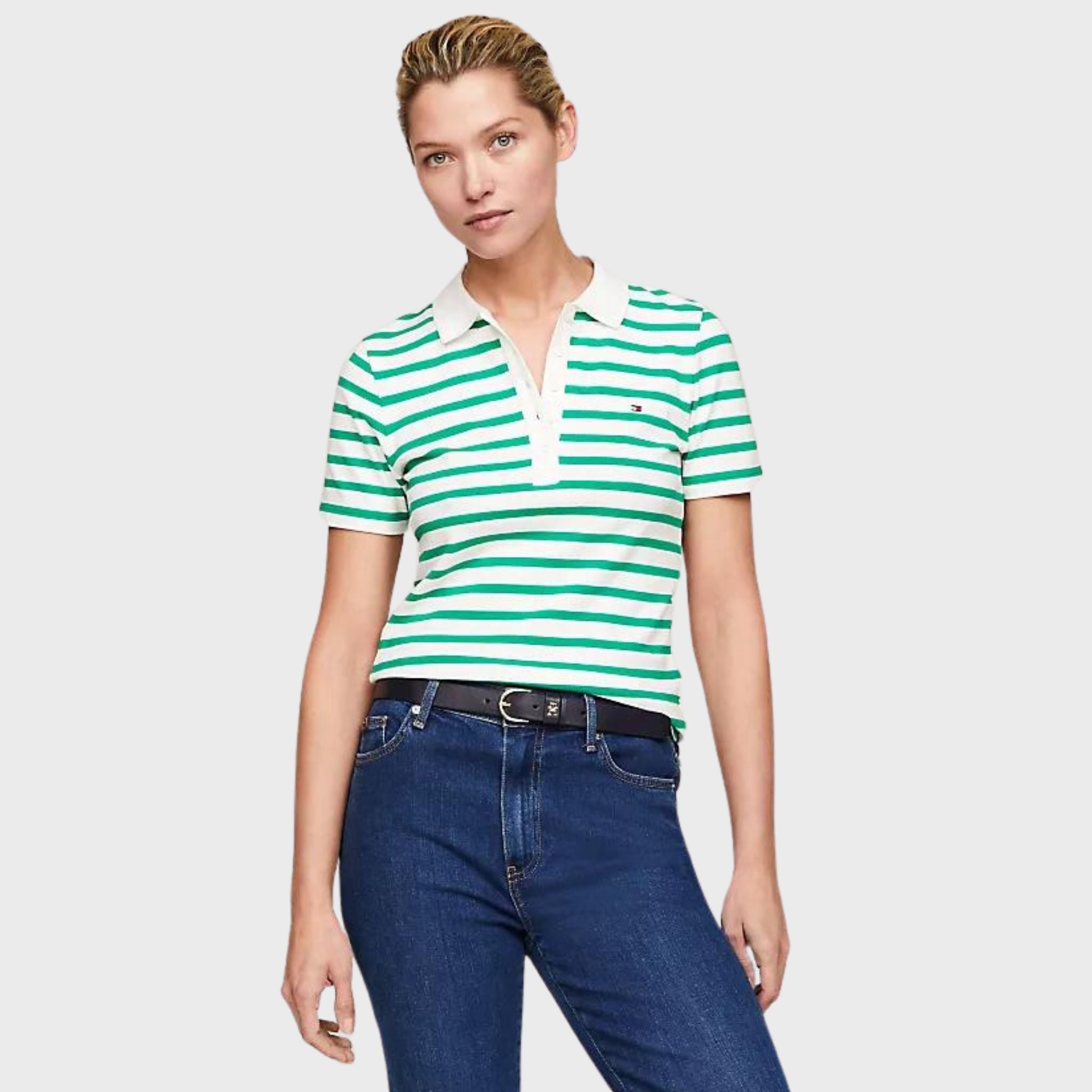 POLO DONNA Verde Tommy Hilfiger