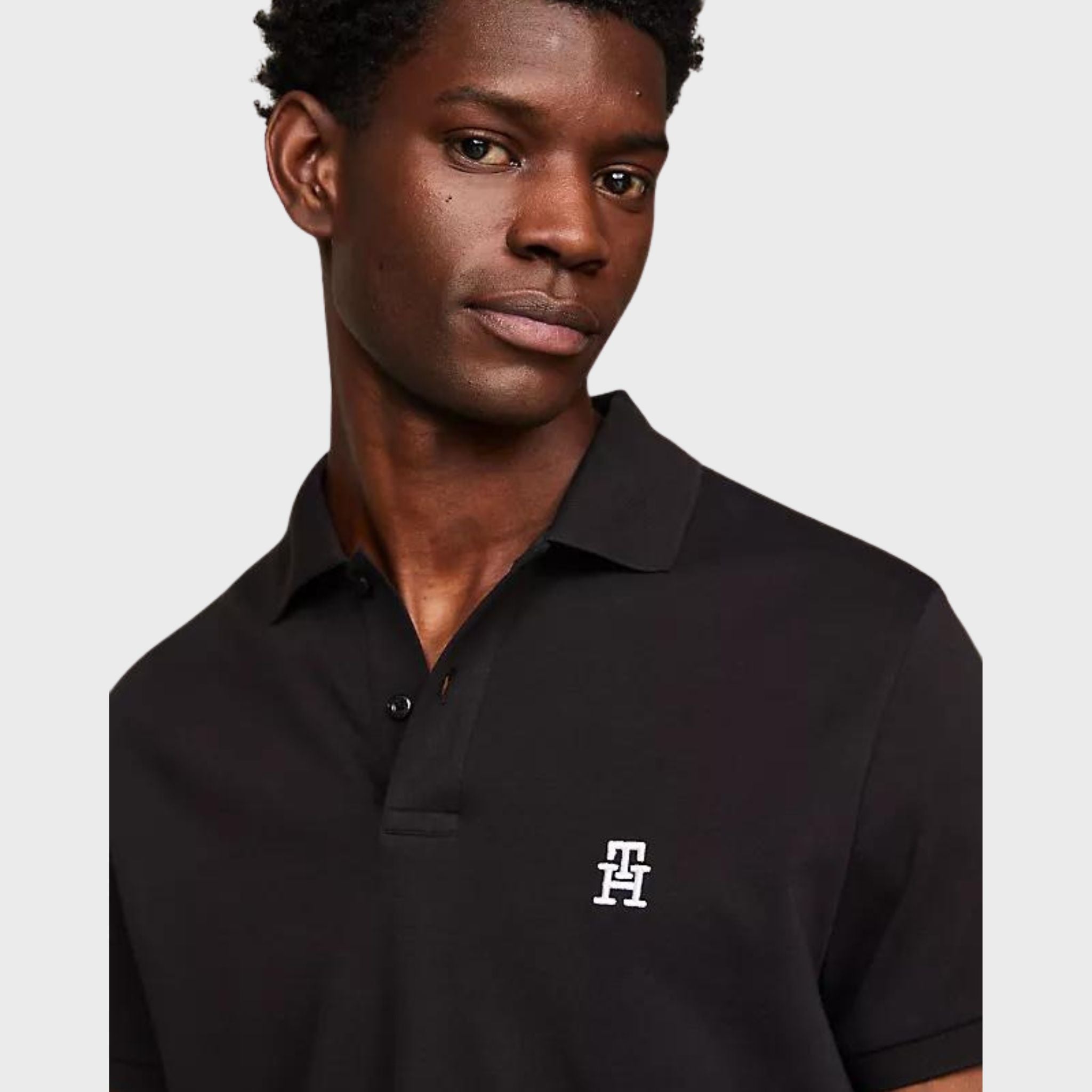 POLO UOMO Nero Tommy Hilfiger