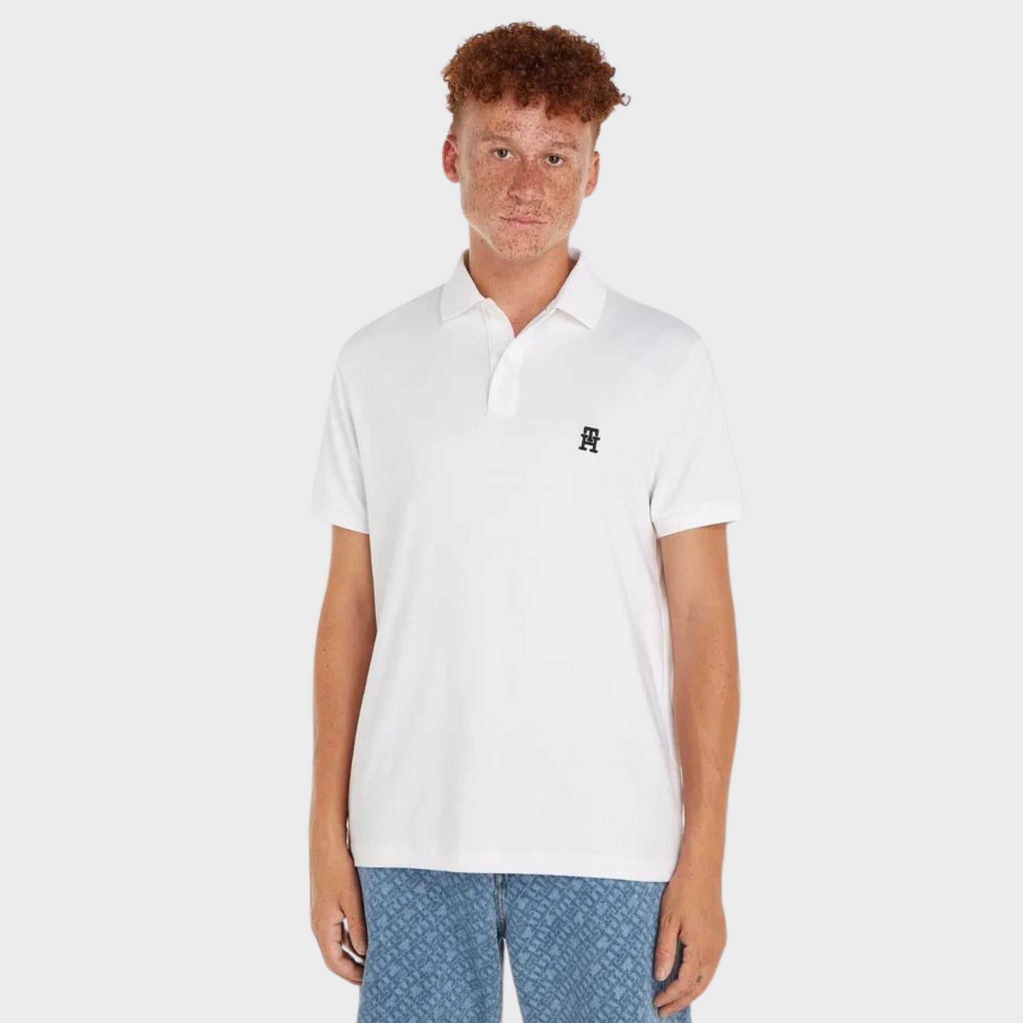 POLO UOMO Bianco Tommy Hilfiger