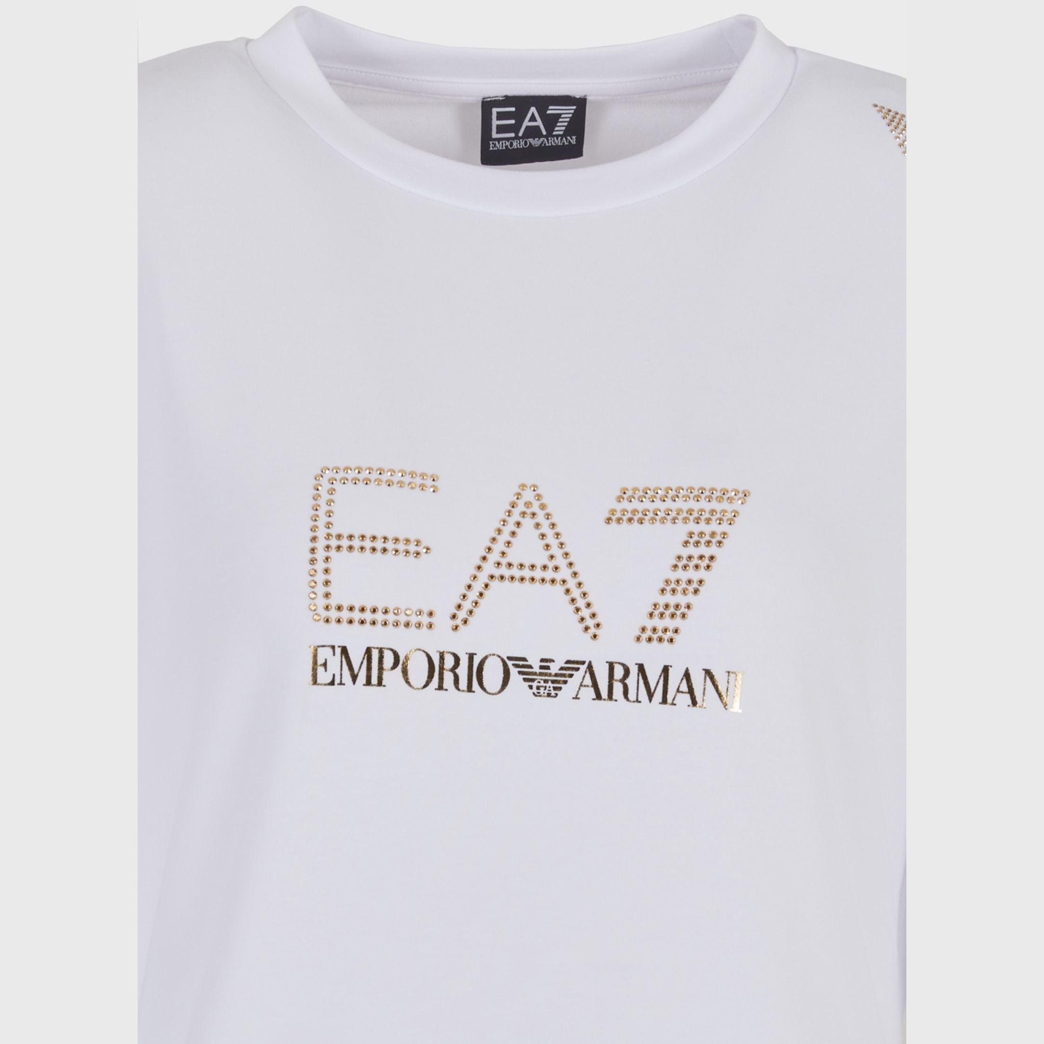 FELPA Bianco Ea7 Emporio Armani