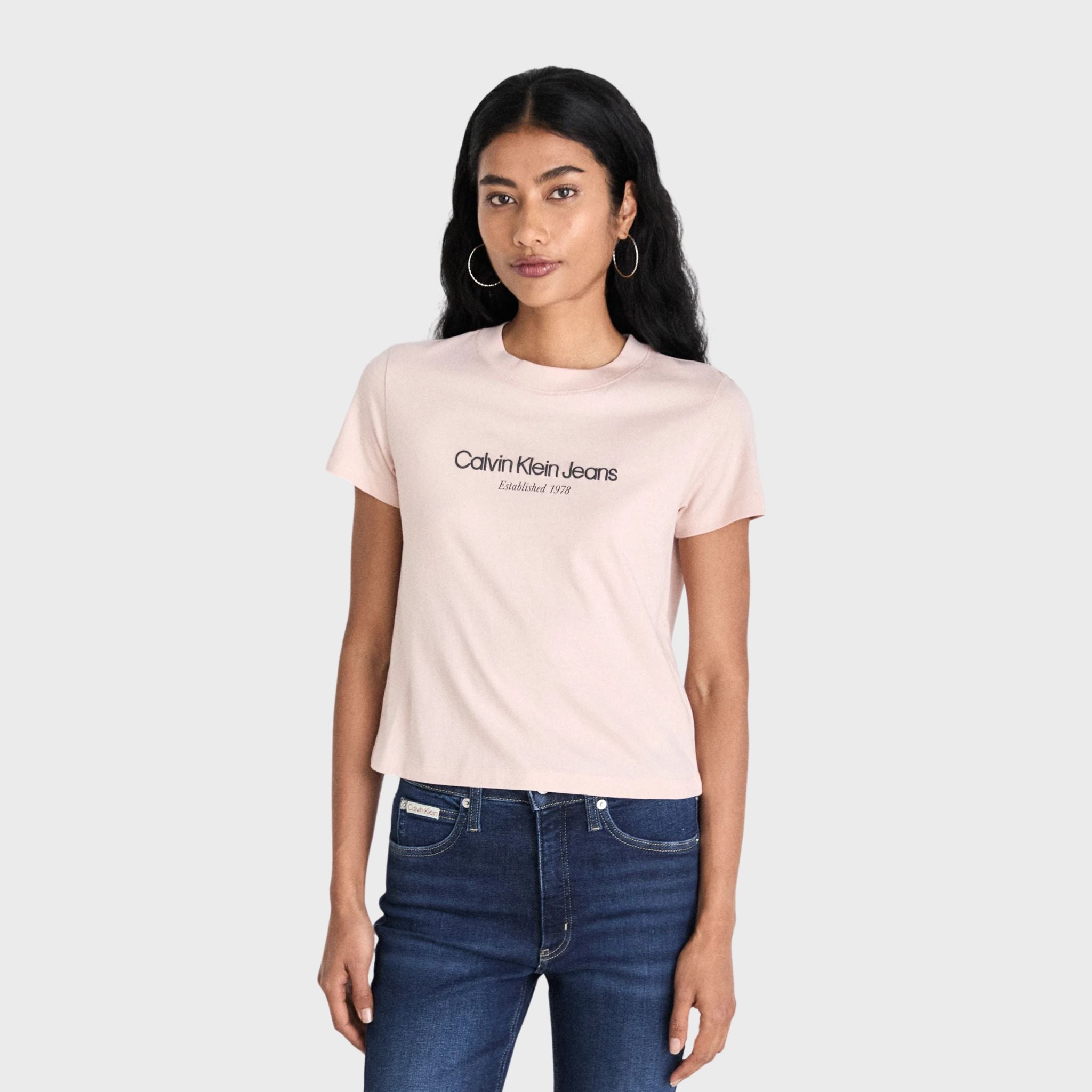 T-SHIRT Rosa Calvin Jeans