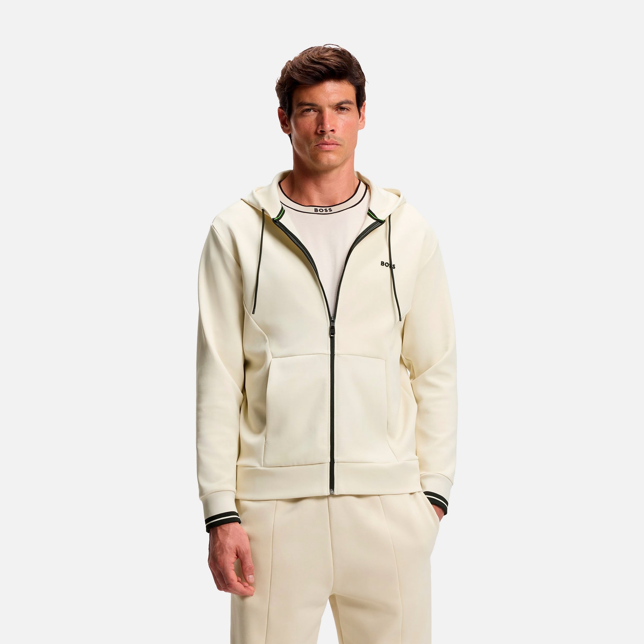 FELPA Bianco Panna Hugo Boss