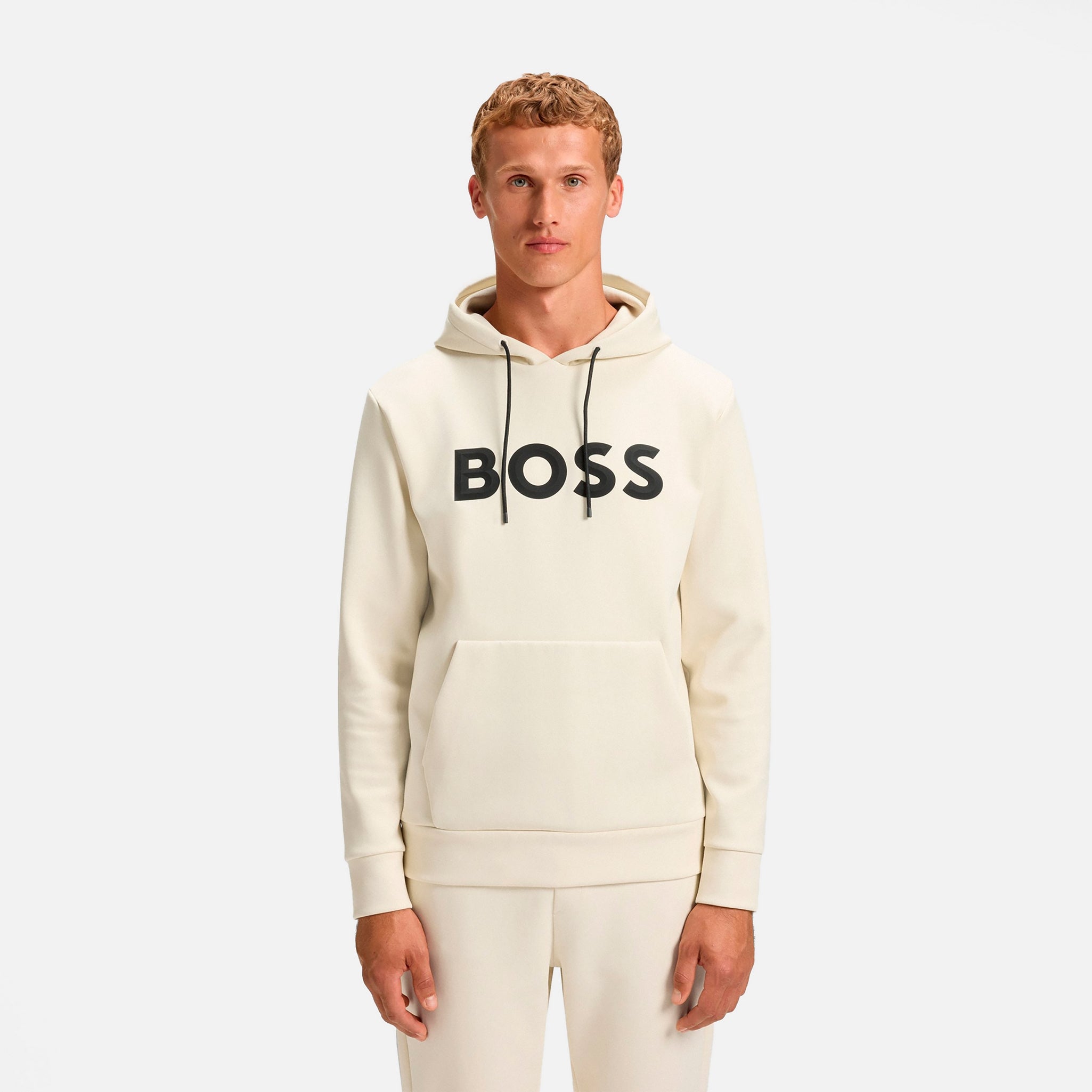 FELPA Bianco Panna Hugo Boss