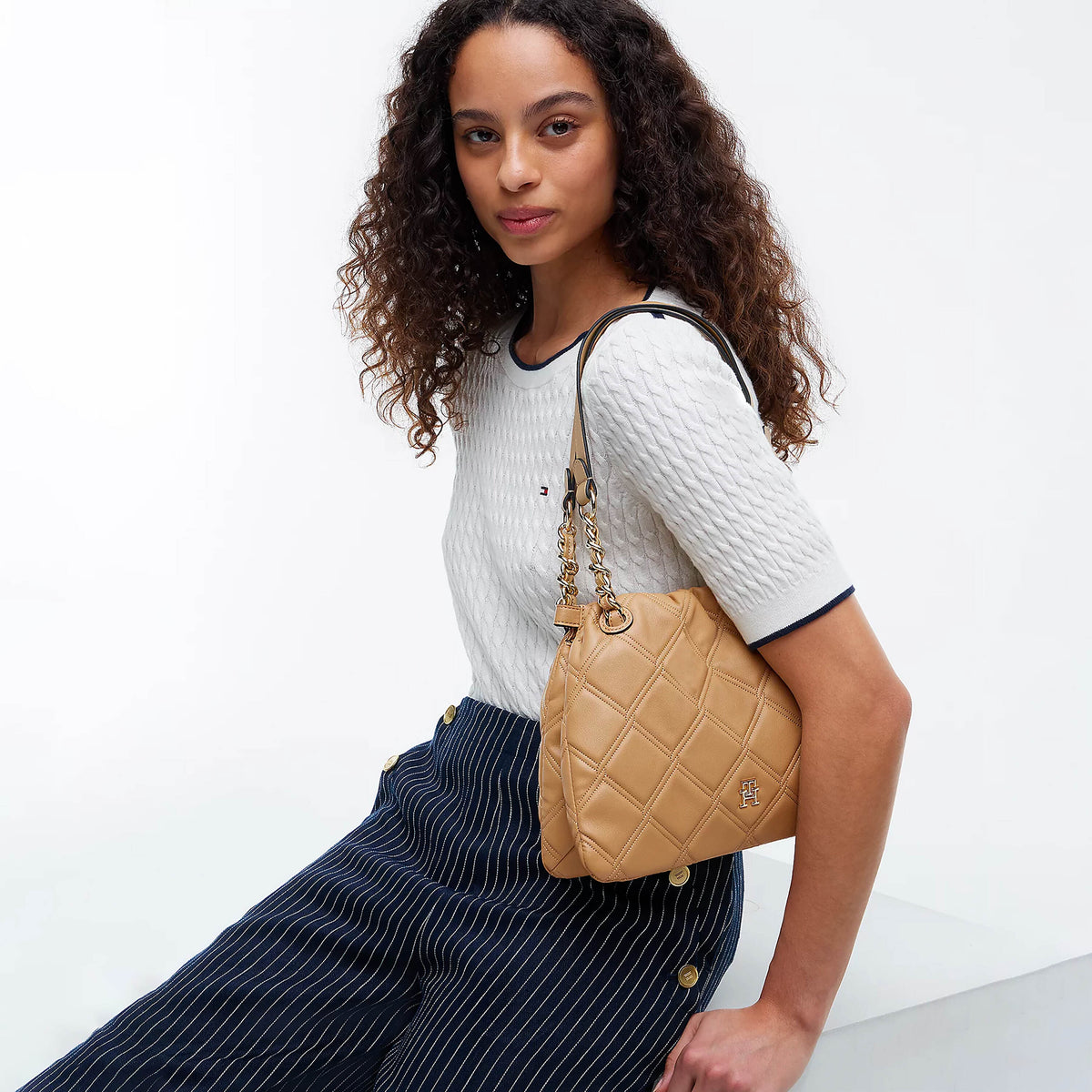 BORSA Khaki Tommy Hilfiger