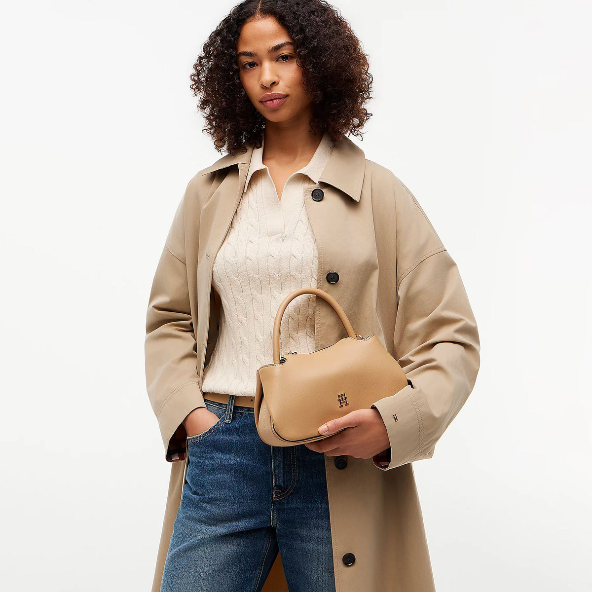 BORSA Khaki Tommy Hilfiger