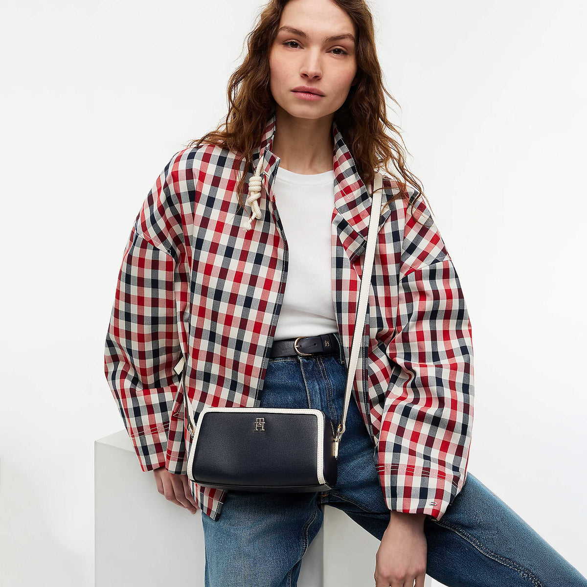 BORSA Blu Tommy Hilfiger