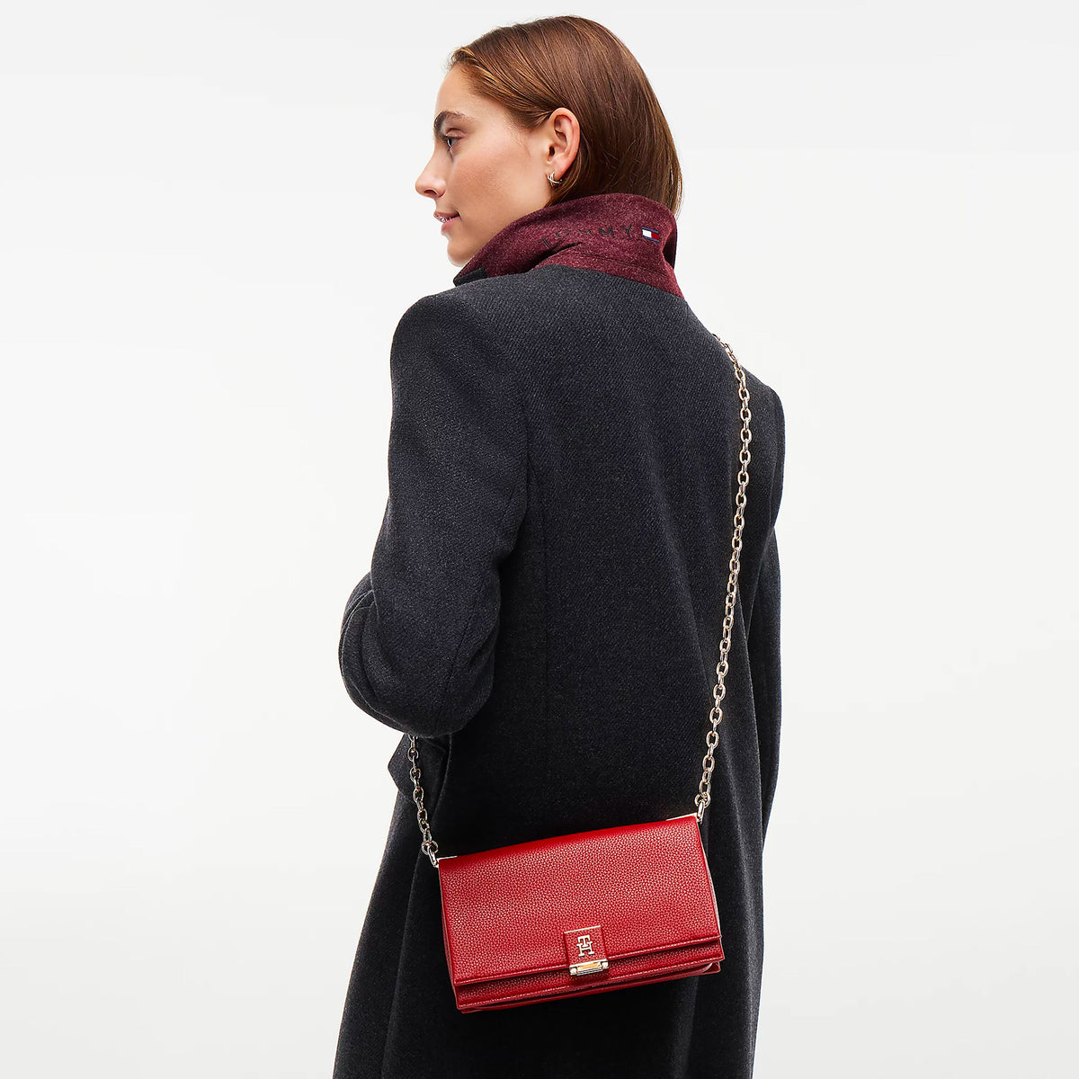 BORSA Rosso Tommy Hilfiger