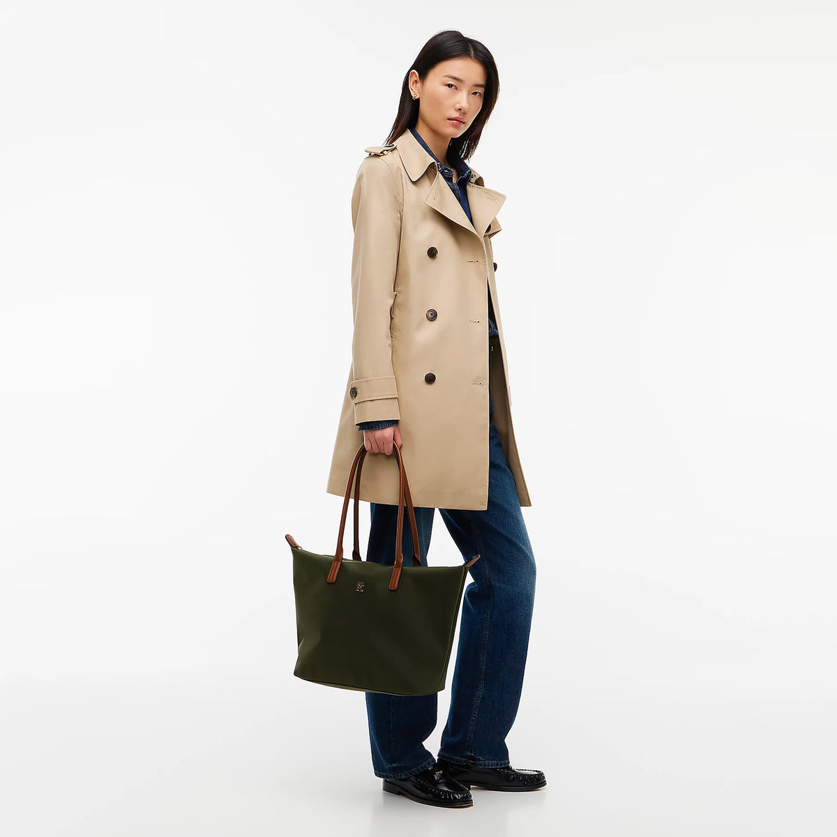BORSA Verde Militare Tommy Hilfiger