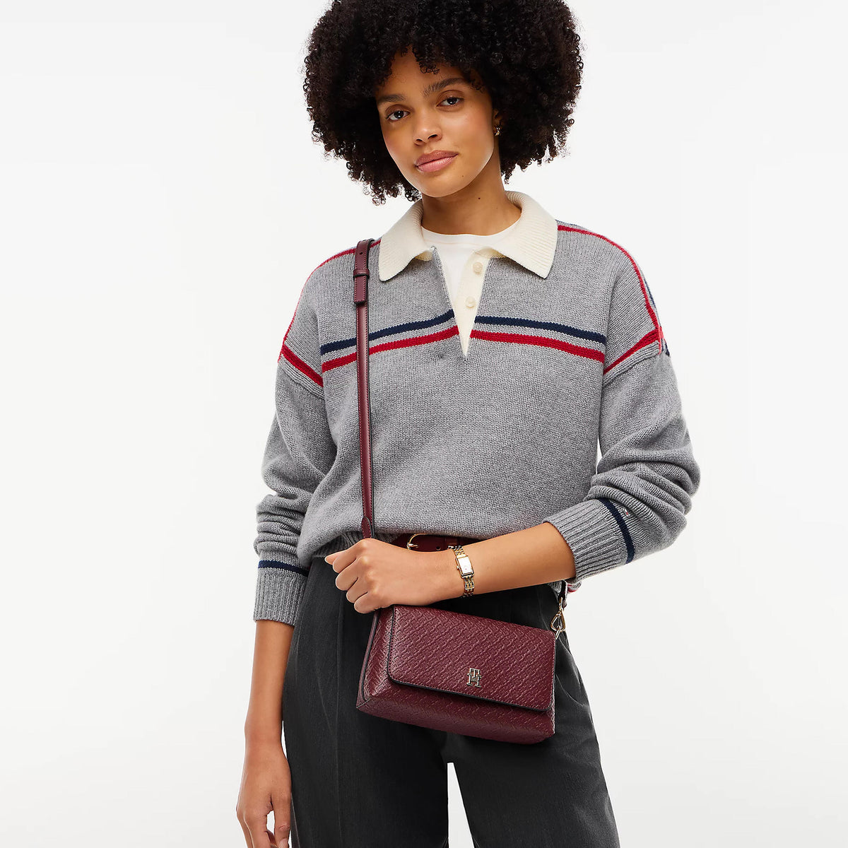 BORSA Bordeaux Tommy Hilfiger