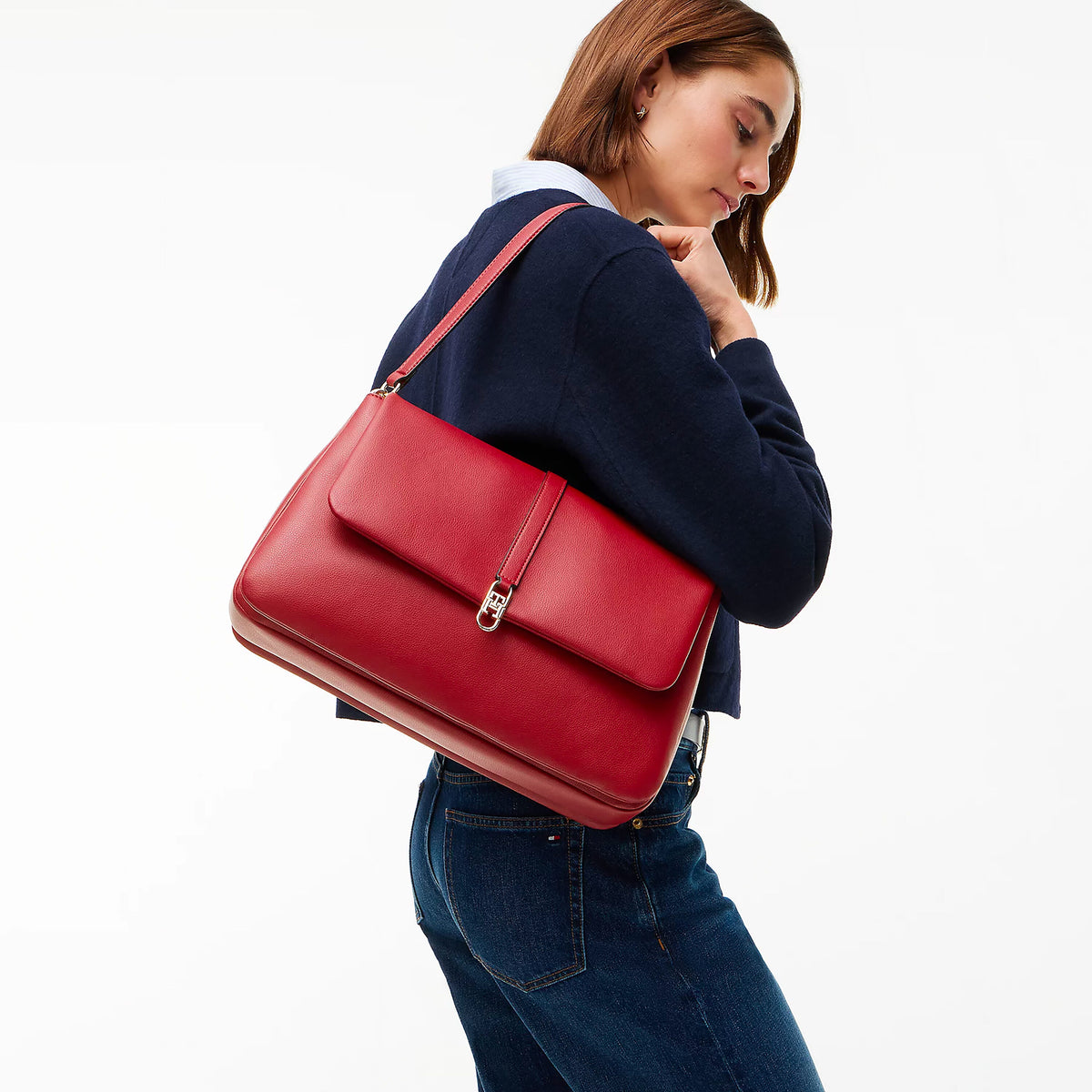 BORSA Rosso Tommy Hilfiger